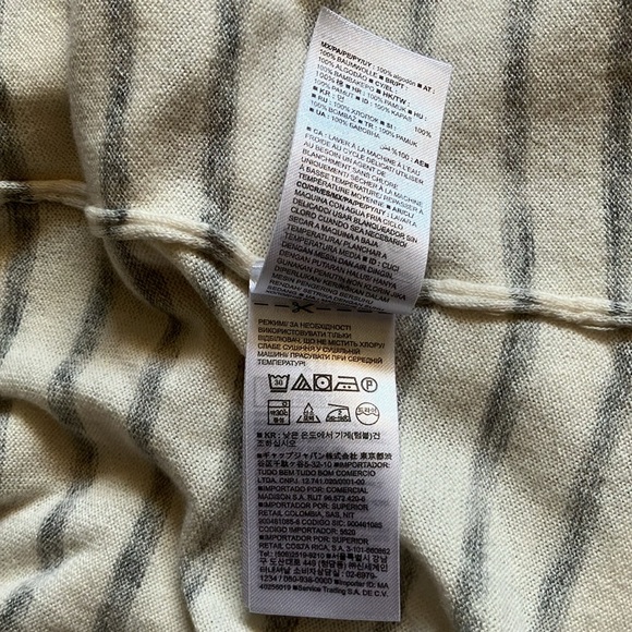 White and Grey Low Scoop Neck Sweater - Picture 9 of 11